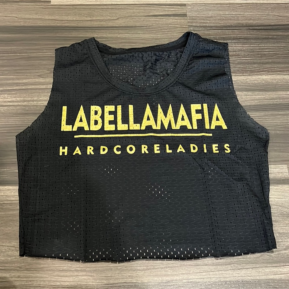 Labella mafia Sleeveless Crop Top Workout Top